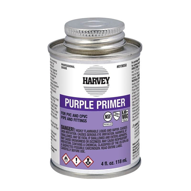 Harvey 019050-24 All-Purpose Professional-Grade Primer, Liquid, Purple, 4 oz Can