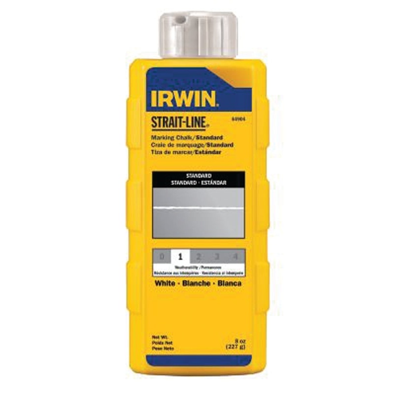 Irwin 64904 Marking Chalk Refill, White, Temporary