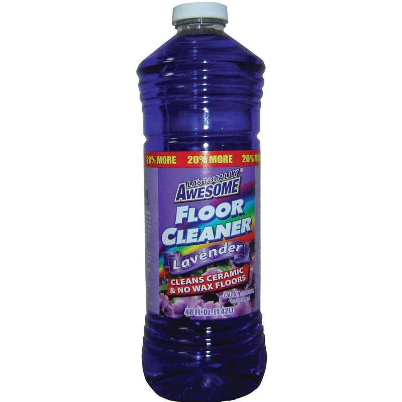 LA’s TOTALLY AWESOME 230 Floor Cleaner, 40 oz Bottle, Liquid, Lavender, Pack of 8