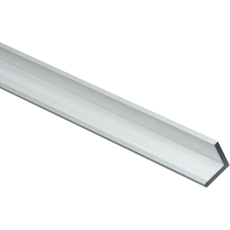 National Hardware 4204BC Series N247-395 Angle Stock, 3/4 in L Leg, 72 in L, 1/8 in Thick, Aluminum, Mill