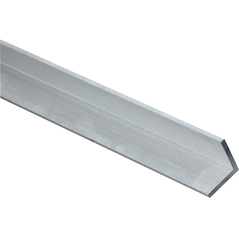 National Hardware 4204BC Series N247-429 Angle Stock, 1 in L Leg, 72 in L, 1/8 in Thick, Aluminum, Mill