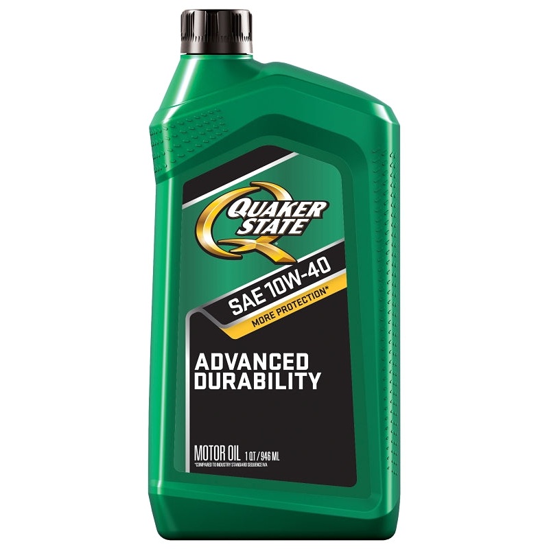 Quaker State Advanced Durability 550034964/5500240 Motor Oil, 10W-40, 1 qt Bottle, Pack of 6