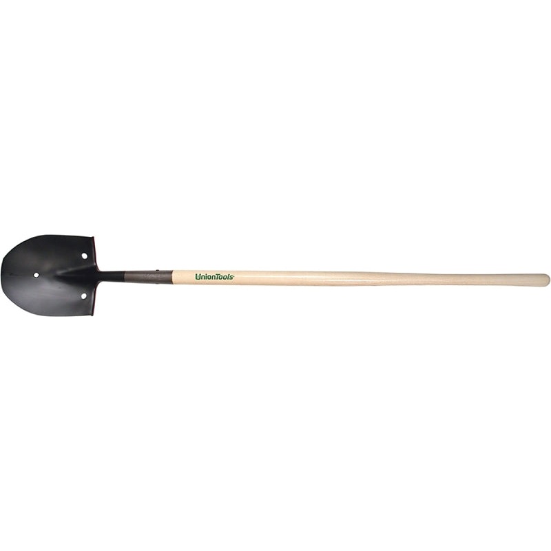 Razor-Back 40105 Rice Shovel, 8-7/8 in W Blade, Steel Blade, Hardwood Handle, Long Handle, 48 in L Handle
