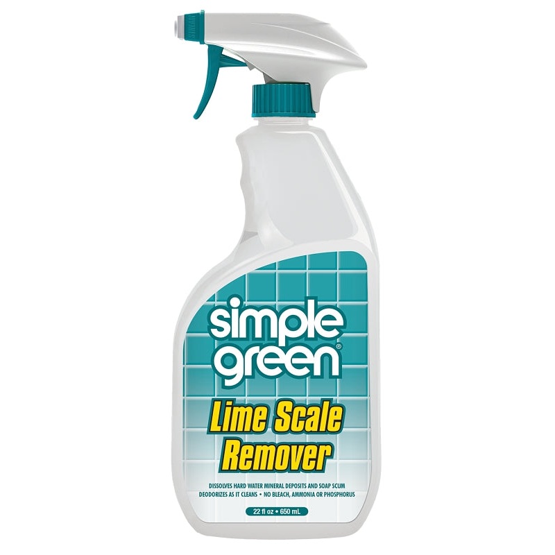 Simple Green 1710001250022 Lime Scale Remover, 22 oz, Liquid, Pleasant Wintergreen, Turquoise