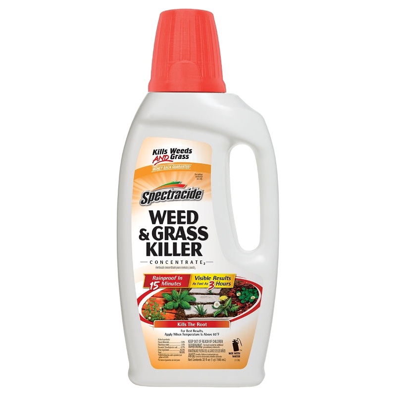 Spectracide HG-96390 Weed and Grass Killer, Liquid, Amber, 30 oz Bottle
