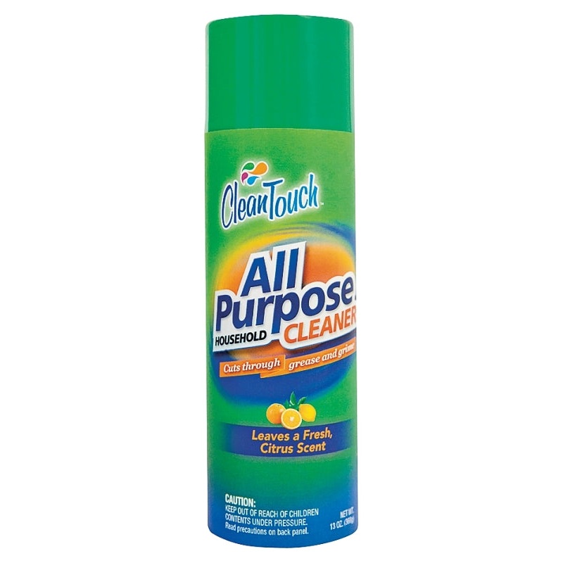 CleanTouch 9655 All-Purpose Household Cleaner, 13 oz Aerosol Can, Liquid, Citrus, Pack of 12