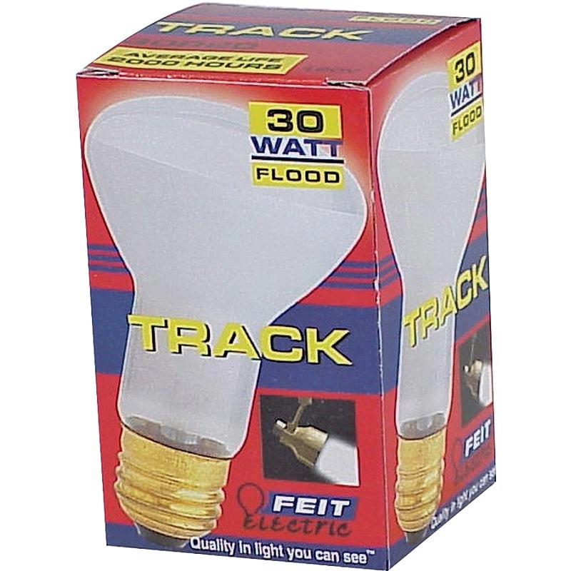 Feit Electric 30R20/RP Incandescent Bulb, 30 W, R20 Lamp, Medium E26 Lamp Base, 2700 K Color Temp, 2000 hr Average Life, Pack of 6