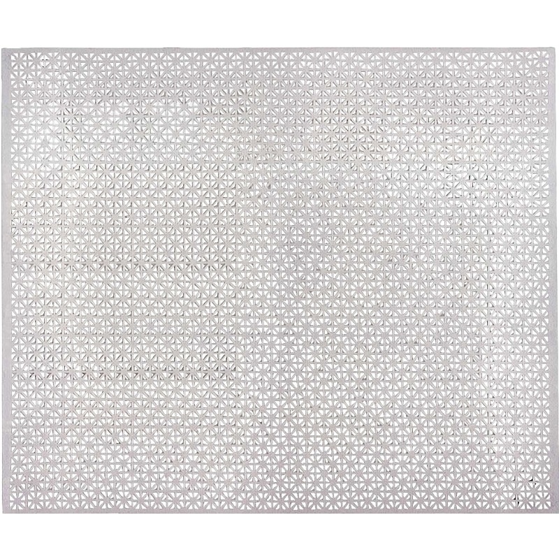 M-D 57208 Decorative Metal Sheet, 36 in W, 36 in L, Union Jack Tread, Aluminum, Mill, Pack of 3
