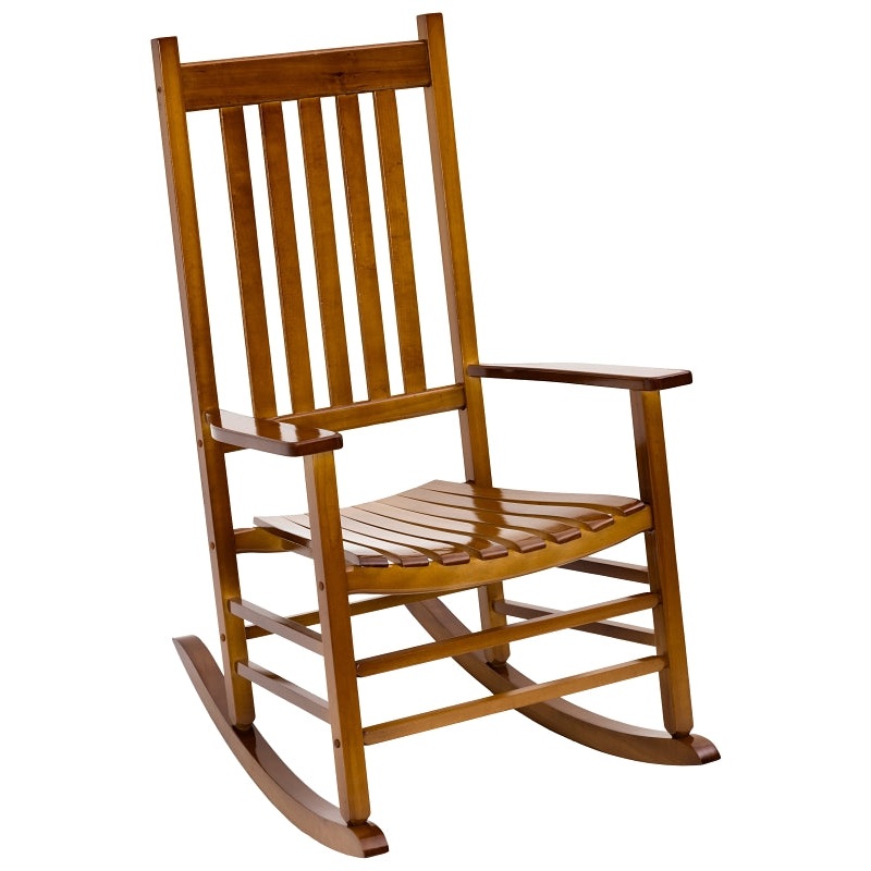 Seasonal Trends KN KN-28N Porch Rocker, 69 in OAW, 34 in OAD, 45.75 in OAH, Indonesian Hardwood, Natural