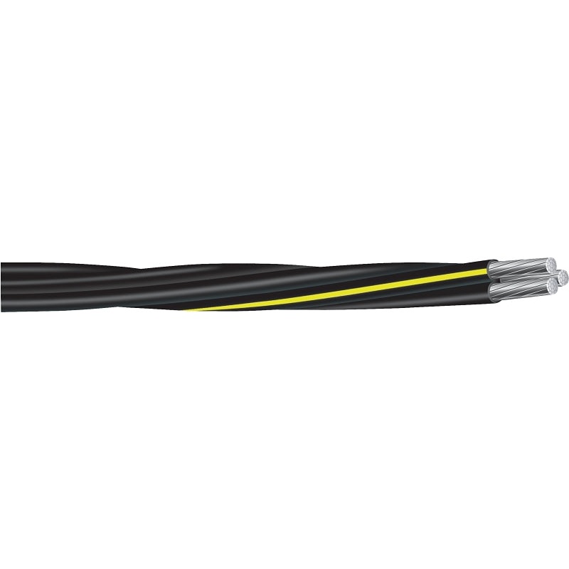 Southwire 4/0 4/0 2/0 URD Series Building Wire, Yellow Sheath, #4/0 AWG Wire, 3-Conductor, 500 ft L