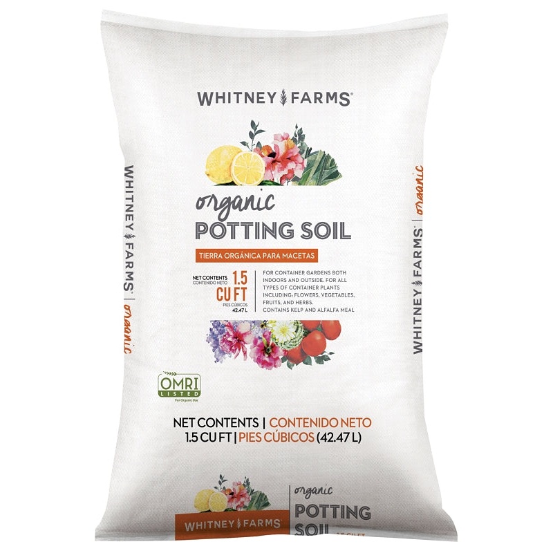 Whitney Farms 10101-71603 Organic Potting Soil, 1.5 cu-ft Bag