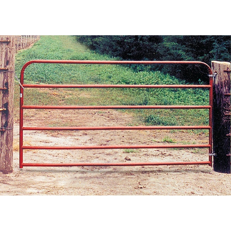 Behlen Country 40130161 Utility Gate, 192 in W Gate, 50 in H Gate, 20 ga Frame Tube/Channel, Red