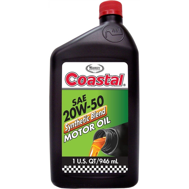 Coastal 10701 Motor Oil, 20W-50, 1 qt, Pack of 12