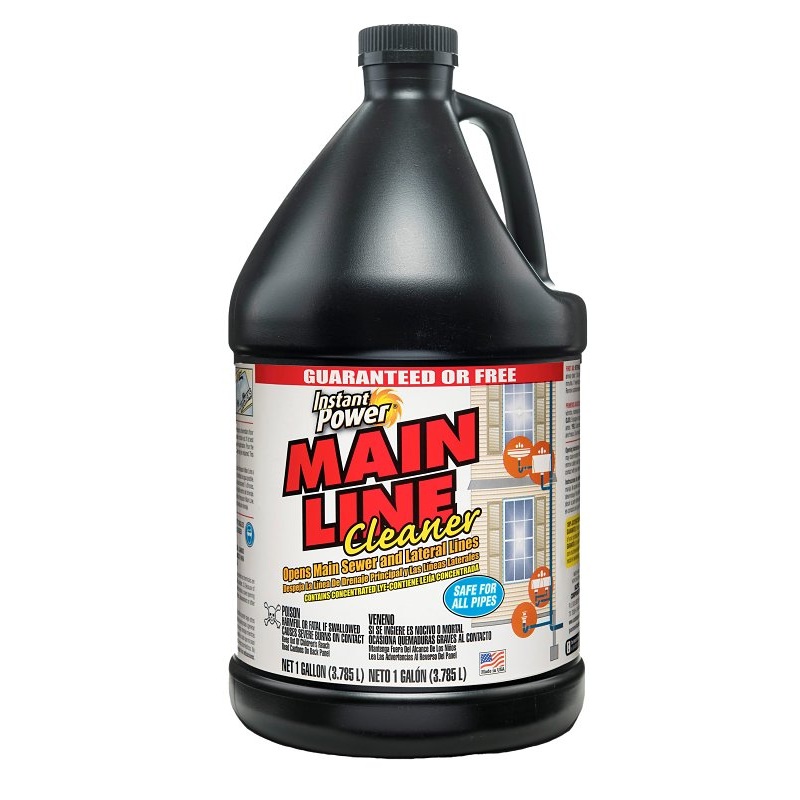 Instant Power 1801 Main Line Cleaner, 1 gal, Liquid, Clear, Pack of 4