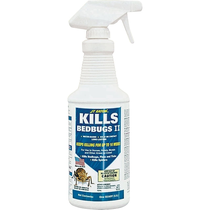 J.T. Eaton 207-W Bed Bug Killer, Liquid, Spray Application, 1 qt Bottle, Clear, Pack of 6