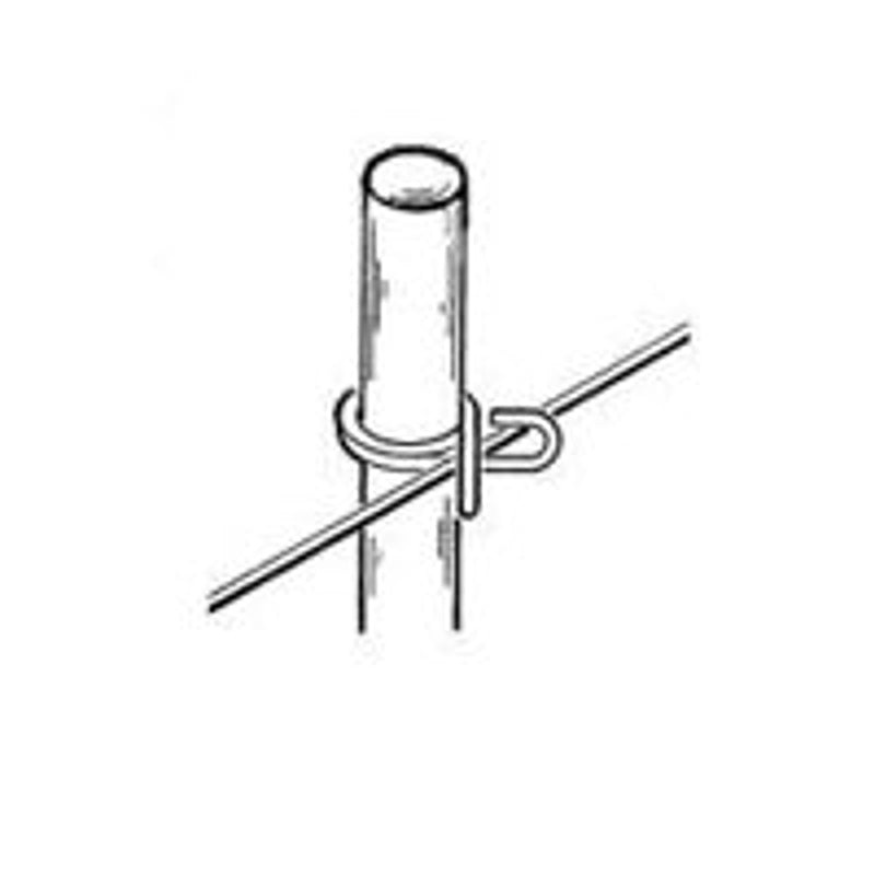 Parmak 764 Rod Post, 54 in OAH, Fiberglass, Gray, Pack of 20