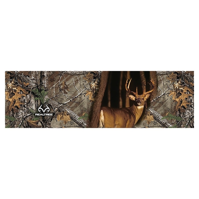 Realtree RT-WF-WT-XT Rear Window Decal, Whitetail with Realtree Xtra Camo, Vinyl Adhesive, Pack of 2