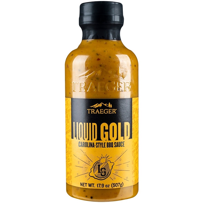 Traeger SAU049 Liquid Gold BBQ Sauce, Sweet, Tangy, 17.9 oz Bottle