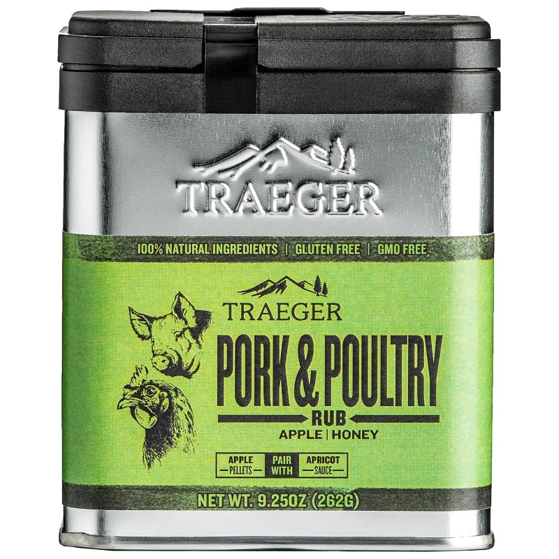 Traeger SPC171 Rub, Apple, Honey, 9.25 oz Tin