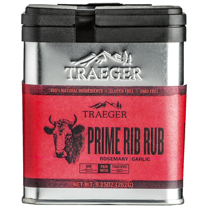 Traeger SPC173 Prime Rib Rub, Garlic, Rosemary, 9.25 oz Tin