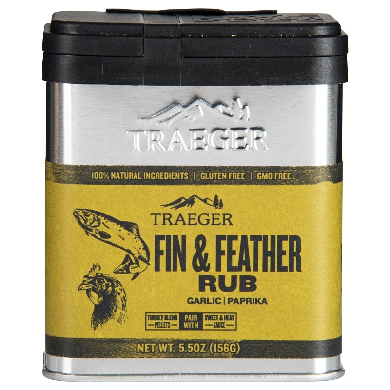 Traeger SPC176 Fin and Feather Rub, 5.5 oz Tin
