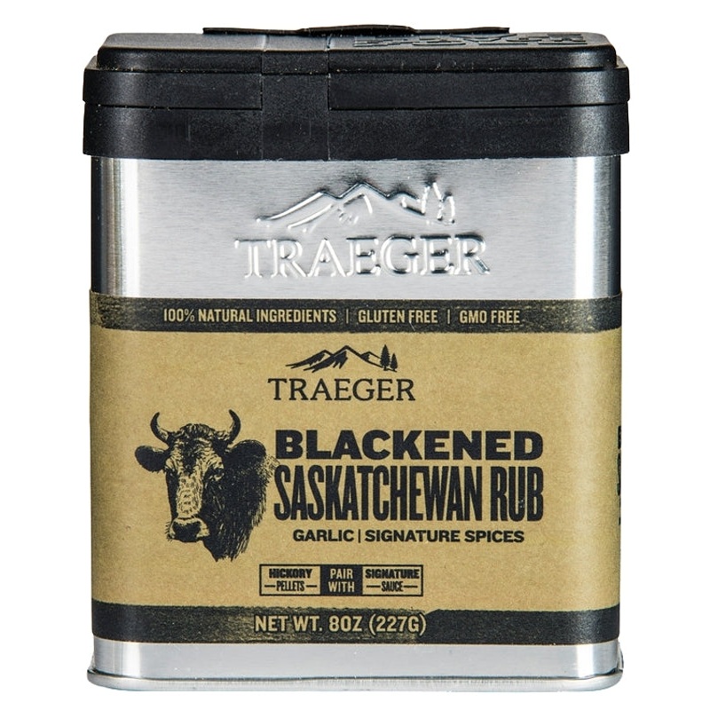 Traeger SPC178 Blackened Rub, Garlic, 8.25 oz Tin
