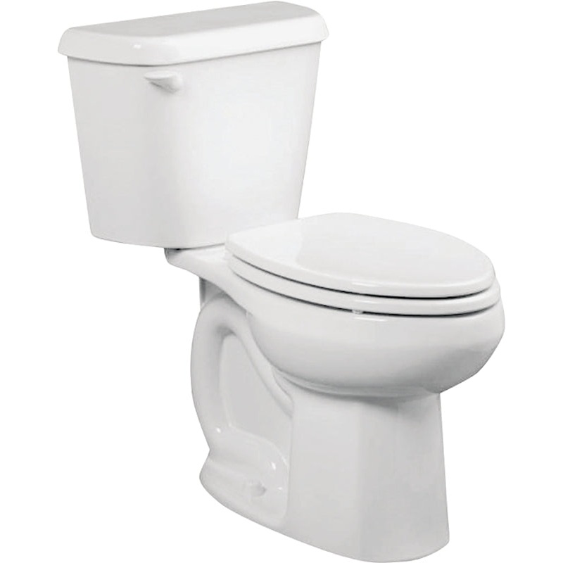 American Standard Colony 751AA101.020 ADA Complete Toilet, Elongated Bowl, 1.28 gpf Flush, 12 in Rough-In, White