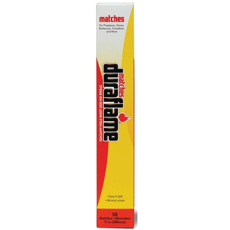 Duraflame 11763 Safety Matches Box, 50-Stick, Pack of 12