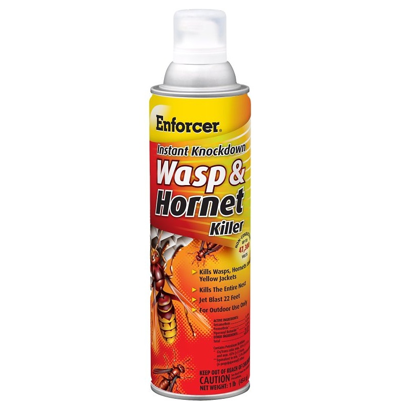 Enforcer EWHIK16 Wasp and Hornet Killer, Gas, Spray Application, 16 oz Aerosol Can