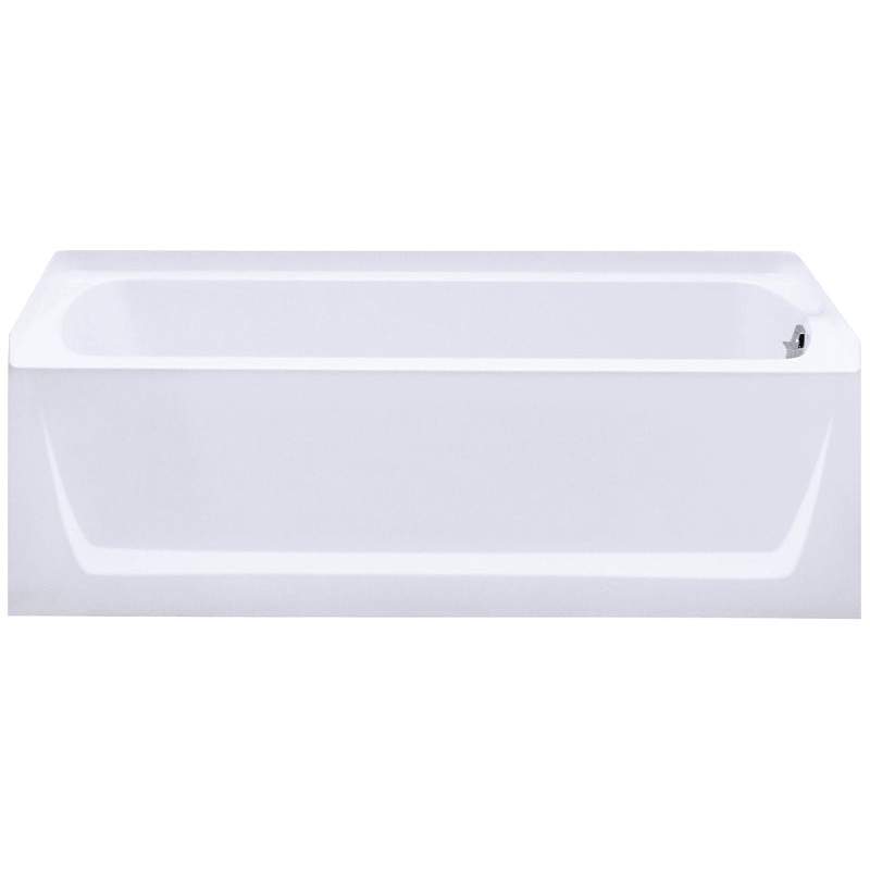 Sterling Ensemble 71121120-0 Bathtub, 55 gal Capacity, 60 in L, 32 in W, 20 in H, Alcove Installation, Vikrell, White