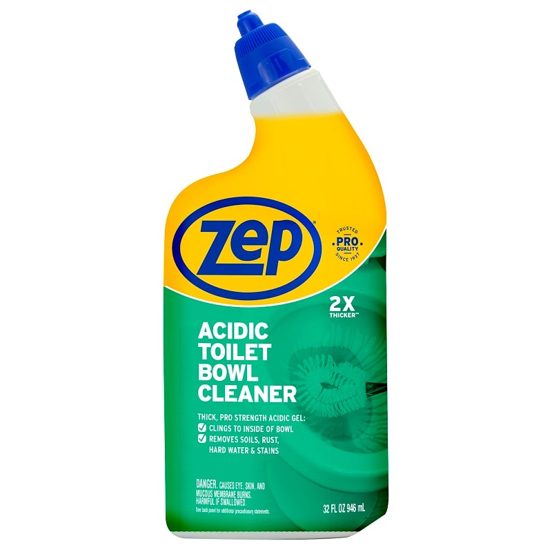 Zep ZUATBC32 Toilet Bowl Cleaner, 1 qt, Liquid, Wintergreen, White