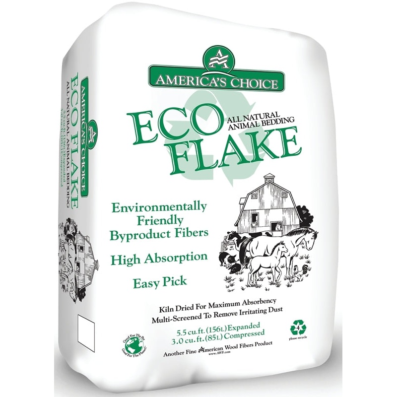 America’s Choice 703.0P2ECOAC45 Series Animal Bedding, Large Flake, Wood, Natural