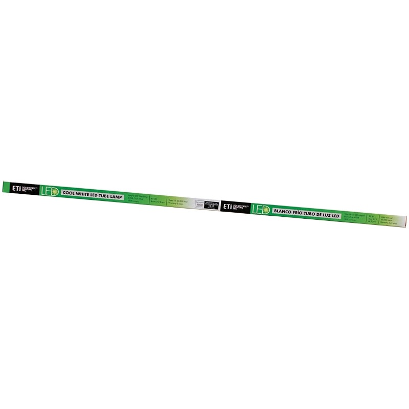 ETI T8BP-4-12-840-MV-DE LED Tube Light Bulb, Linear, T8 Lamp, G13 Lamp Base, Frosted, White Light, 4000 K Color Temp, Pack of 25