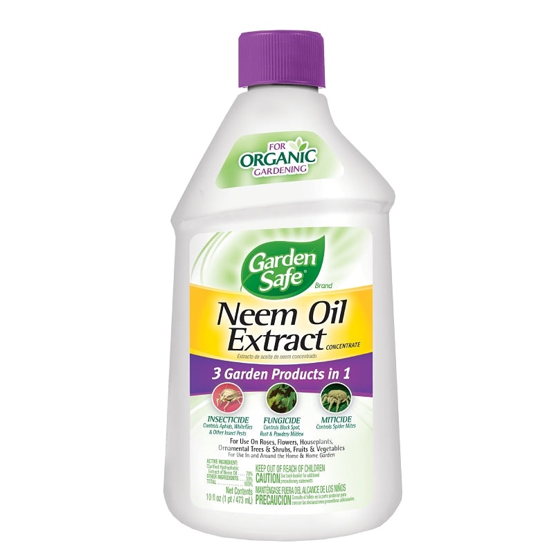 Garden Safe HG-93231 Concentrated Neem Oil Extract, Liquid, Spray Application, Garden, 10 fl-oz, Pack of 6