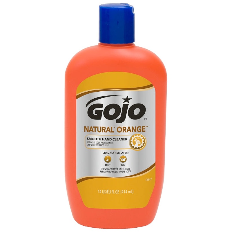 Gojo 0947-12 Hand Cleaner, Liquid, Citrus, 14 oz