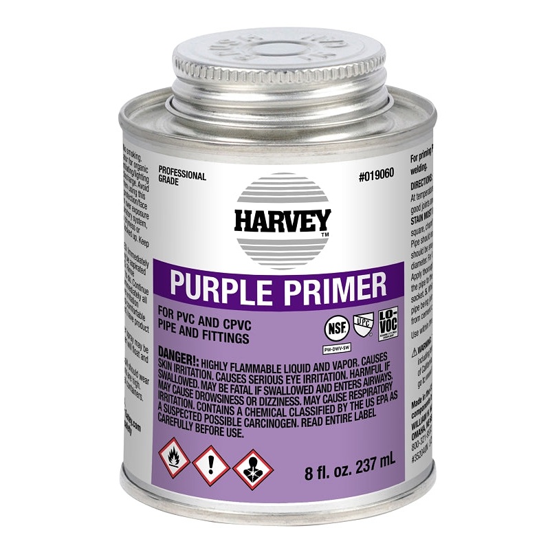 Harvey 019060-24 All-Purpose Professional-Grade Primer, Liquid, Purple, 8 oz Can