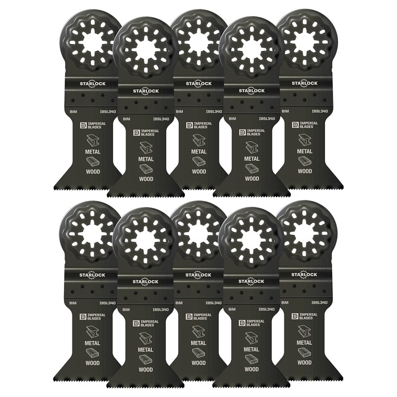 Imperial Blades Starlock IBSL340-10 Standard Blade, 18 TPI, Bi-Metal, 10/PK