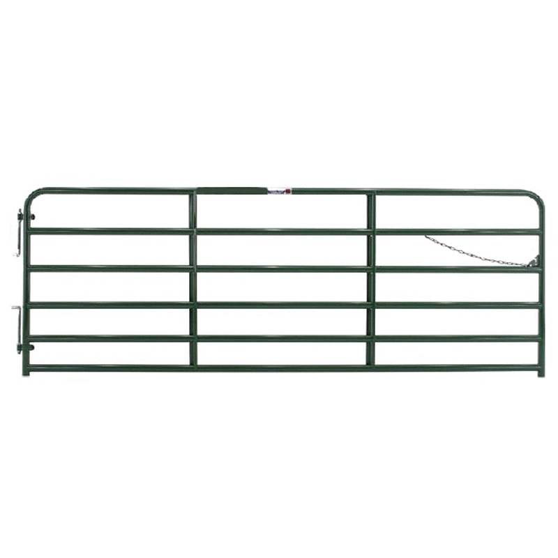 Tarter 2RG14 Bull Gate, 14 ft W Gate, 52 in H Gate, Steel Frame, Red