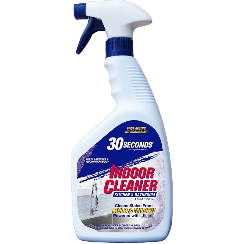 30 SECONDS 1QINC Indoor Cleaner, 32 oz Package, Pump Spray, Liquid, Fresh Lavender Eucalyptus, Pack of 6