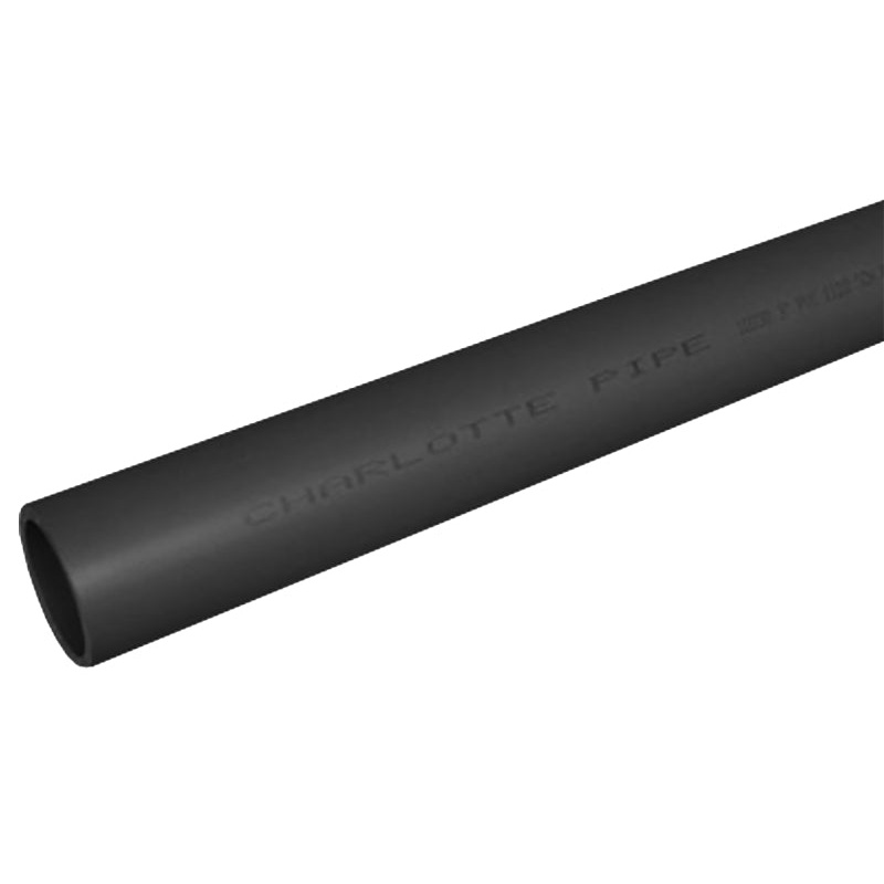 Charlotte Pipe PVC 10020 0600 Pipe, 2 in, 20 ft L, SCH 80 Schedule, PVC, Gray