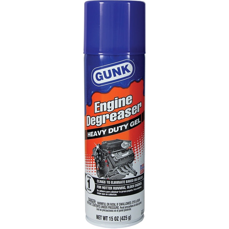 Gunk EBGEL Engine Degreaser, 15 oz, Dark Gray, Liquid, Petroleum