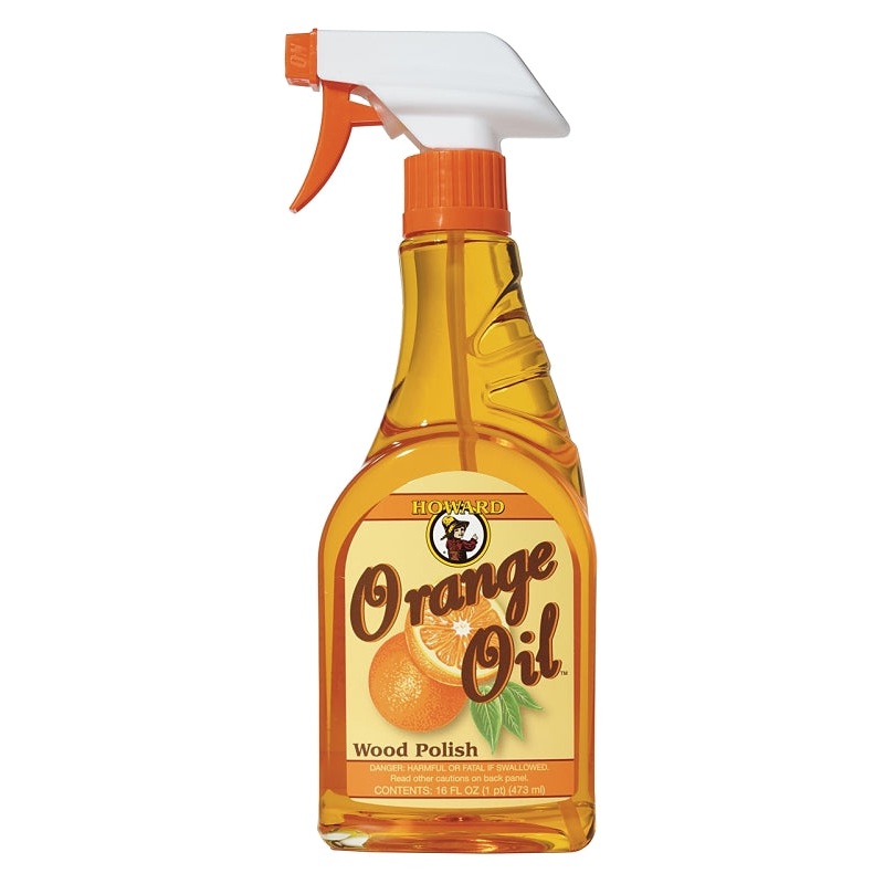 Howard ORS016 Oil Polish, 16 oz, Bottle, Orange, Liquid