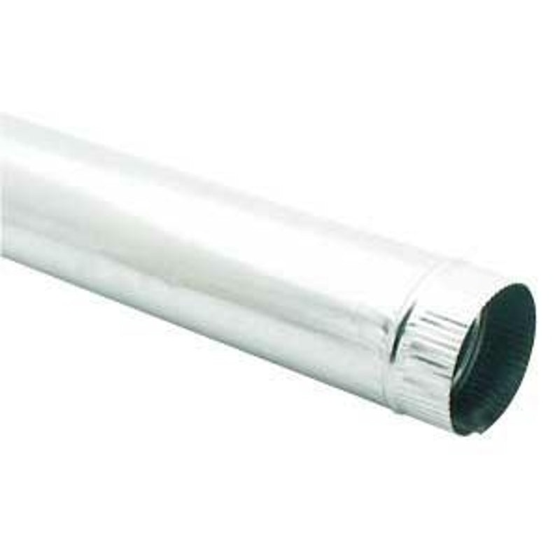 Imperial GV0398 Duct Pipe, 7 in Dia, 30 in L, 28 Gauge, Steel, Pack of 10