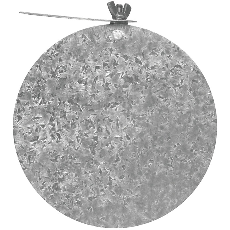 Imperial GV0748 Round Damper with Key, 4 in Dia, Steel, Pack of 5