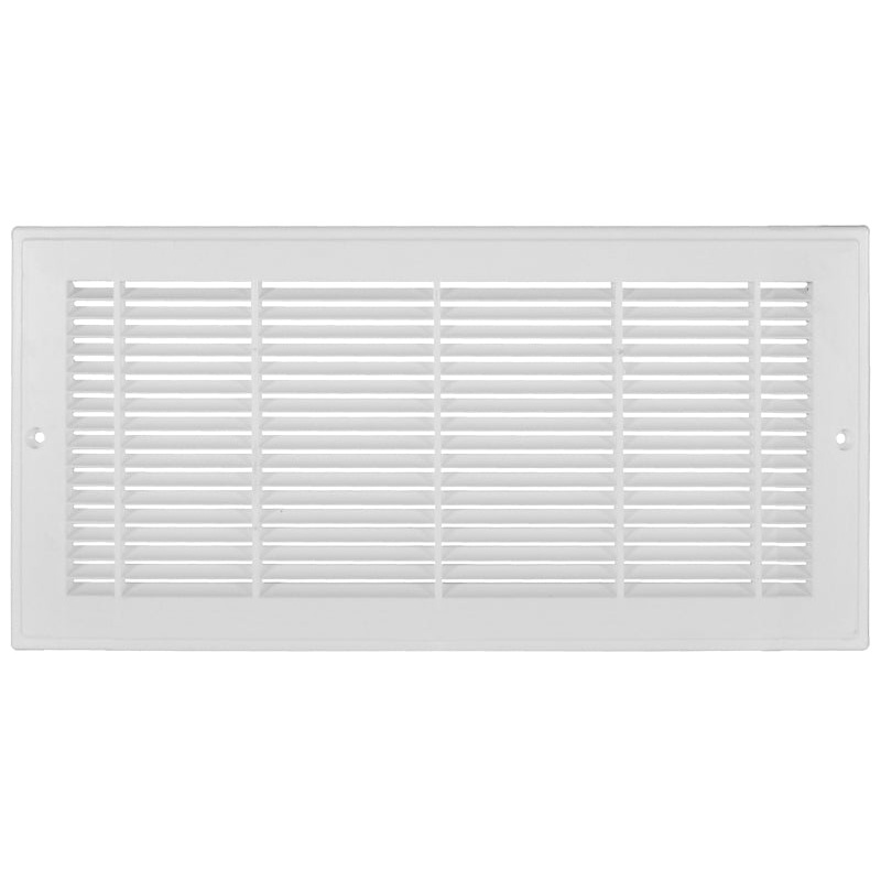 Imperial RG3014 Sidewall Grille, 25-1/4 in L, 7-1/4 in W, Polystyrene, White