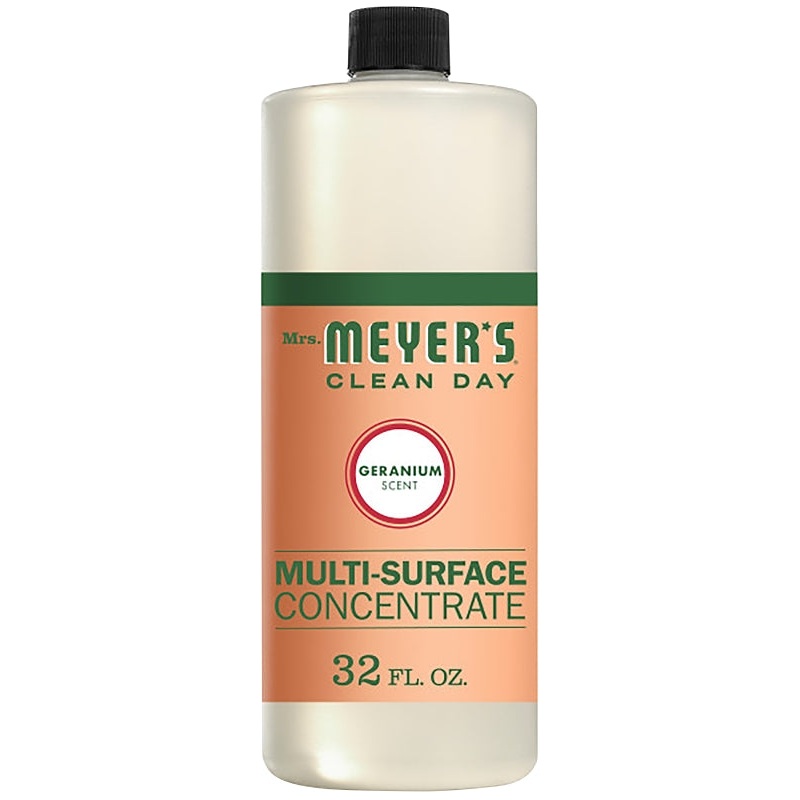 Mrs. Meyer’s Clean Day 13440 Cleaner Concentrate, 32 oz Bottle, Liquid, Geranium