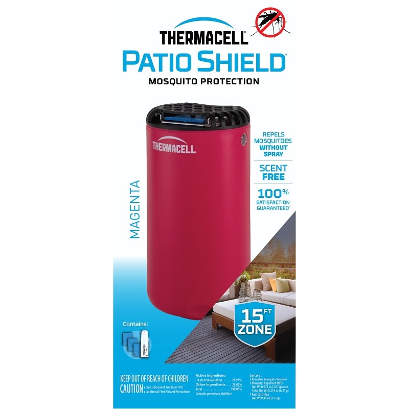 Thermacell Patio Shield MRPSP Mosquito Repeller, Magenta