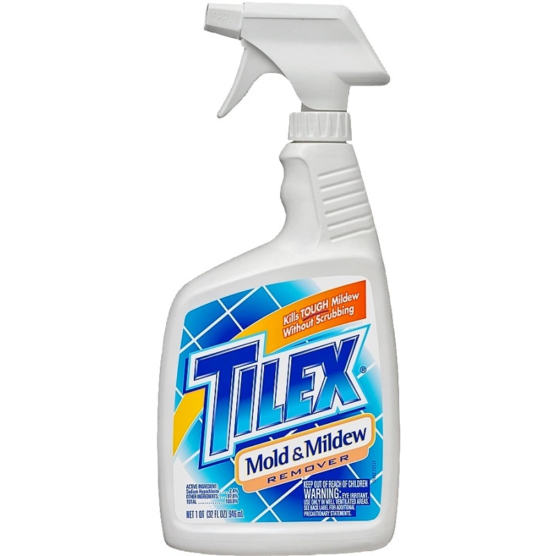 Tilex 01195 Mold and Mildew Stain Remover, 32 oz, Liquid, Bleach, Faint Yellow