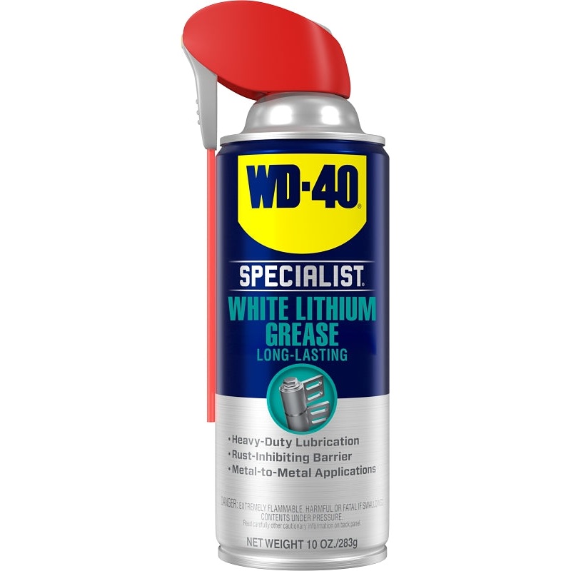 WD-40 Specialist 300615 Lithium Grease, 10 oz, Can, White
