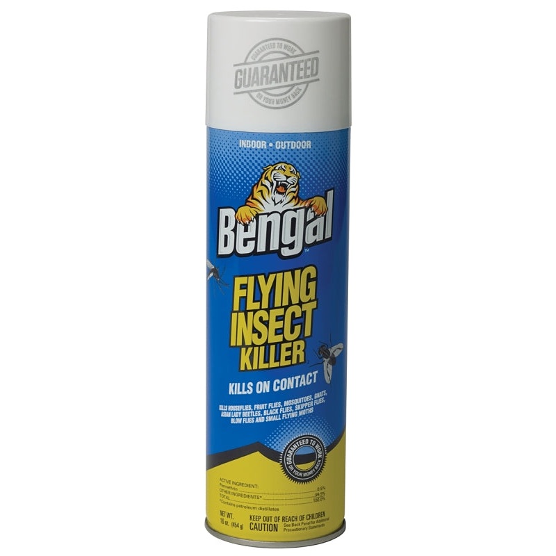 Bengal 93250 Flying Insect Killer, Liquid, Spray Application, 16 oz Aerosol Can